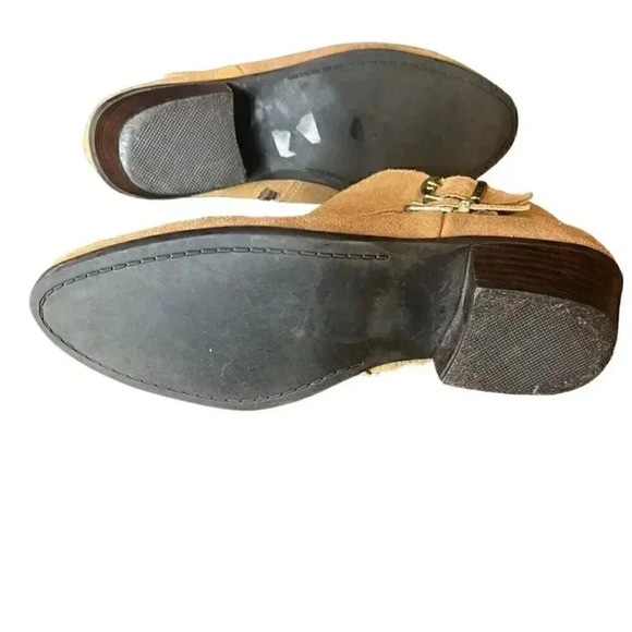 Apri Womens Tan Suede Galant Brown Ankle Bootie Size 8 - Picture 9 of 9